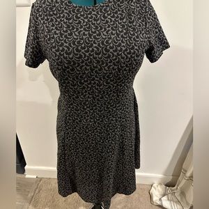Black and grey loft work dress, size 12
